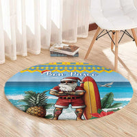 Aruba Christmas Round Carpet Surfing Santa Bon Pasco