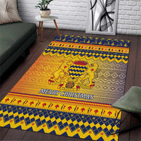 Chad Christmas Area Rug Coat Of Arms Merry Christmas - Wonder Print Shop