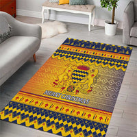 Chad Christmas Area Rug Coat Of Arms Merry Christmas - Wonder Print Shop