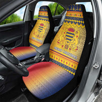 Chad Christmas Car Seat Cover Coat Of Arms Merry Christmas - Wonder Print Shop