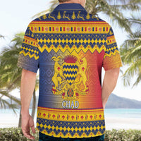 Chad Christmas Hawaiian Shirt Coat Of Arms Merry Christmas - Wonder Print Shop