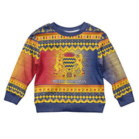 Chad Christmas Kid Ugly Christmas Sweater Coat Of Arms Merry Christmas - Wonder Print Shop
