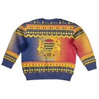 Chad Christmas Kid Ugly Christmas Sweater Coat Of Arms Merry Christmas - Wonder Print Shop