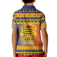 Chad Christmas Kid Polo Shirt Coat Of Arms Merry Christmas - Wonder Print Shop