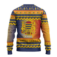 Chad Christmas Ugly Christmas Sweater Coat Of Arms Merry Christmas - Wonder Print Shop