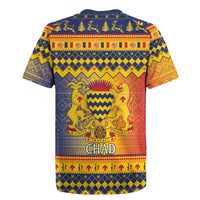 Chad Christmas Rugby Jersey Coat Of Arms Merry Christmas - Wonder Print Shop