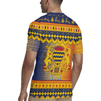 Chad Christmas Rugby Jersey Coat Of Arms Merry Christmas - Wonder Print Shop
