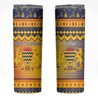 Chad Christmas Skinny Tumbler Coat Of Arms Merry Christmas - Wonder Print Shop