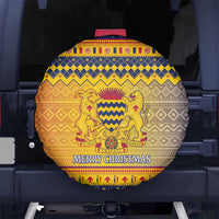 Chad Christmas Spare Tire Cover Coat Of Arms Merry Christmas - Wonder Print Shop