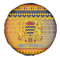 Chad Christmas Spare Tire Cover Coat Of Arms Merry Christmas - Wonder Print Shop