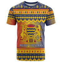 Chad Christmas T Shirt Coat Of Arms Merry Christmas - Wonder Print Shop