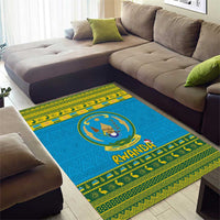 Rwanda Christmas Area Rug Coat Of Arms Noheli Nziza - Wonder Print Shop