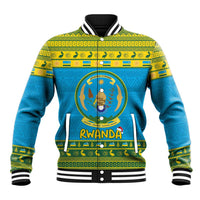 Rwanda Christmas Baseball Jacket Coat Of Arms Noheli Nziza - Wonder Print Shop