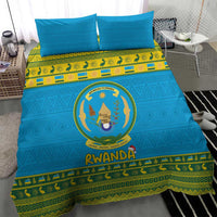 Rwanda Christmas Bedding Set Coat Of Arms Noheli Nziza - Wonder Print Shop