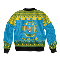 Rwanda Christmas Bomber Jacket Coat Of Arms Noheli Nziza - Wonder Print Shop