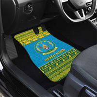 Rwanda Christmas Car Mats Coat Of Arms Noheli Nziza - Wonder Print Shop