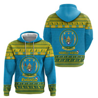 Rwanda Christmas Hoodie Coat Of Arms Noheli Nziza - Wonder Print Shop