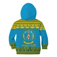 Rwanda Christmas Kid Hoodie Coat Of Arms Noheli Nziza - Wonder Print Shop