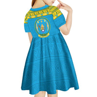 Rwanda Christmas Kid Short Sleeve Dress Coat Of Arms Noheli Nziza - Wonder Print Shop