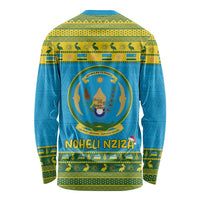 Rwanda Christmas Long Sleeve Shirt Coat Of Arms Noheli Nziza - Wonder Print Shop