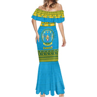 Rwanda Christmas Mermaid Dress Coat Of Arms Noheli Nziza - Wonder Print Shop