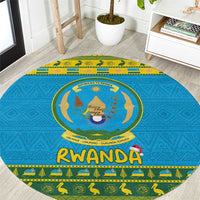 Rwanda Christmas Round Carpet Coat Of Arms Noheli Nziza