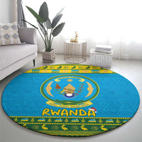 Rwanda Christmas Round Carpet Coat Of Arms Noheli Nziza