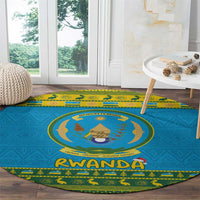 Rwanda Christmas Round Carpet Coat Of Arms Noheli Nziza