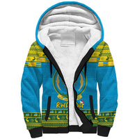 Rwanda Christmas Sherpa Hoodie Coat Of Arms Noheli Nziza - Wonder Print Shop