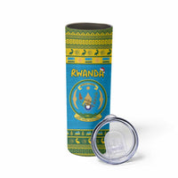 Rwanda Christmas Skinny Tumbler Coat Of Arms Noheli Nziza - Wonder Print Shop