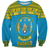 Rwanda Christmas Sweatshirt Coat Of Arms Noheli Nziza - Wonder Print Shop