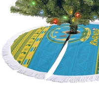 Rwanda Christmas Tree Skirt Coat Of Arms Noheli Nziza - Wonder Print Shop