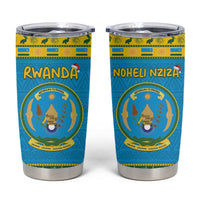 Rwanda Christmas Tumbler Cup Coat Of Arms Noheli Nziza - Wonder Print Shop