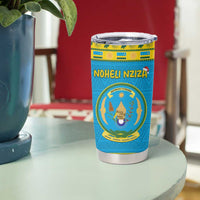 Rwanda Christmas Tumbler Cup Coat Of Arms Noheli Nziza - Wonder Print Shop
