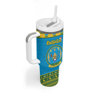 Rwanda Christmas Tumbler With Handle Coat Of Arms Noheli Nziza - Wonder Print Shop