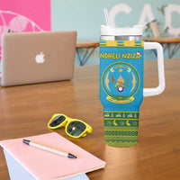 Rwanda Christmas Tumbler With Handle Coat Of Arms Noheli Nziza - Wonder Print Shop