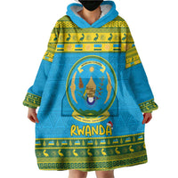 Rwanda Christmas Wearable Blanket Hoodie Coat Of Arms Noheli Nziza - Wonder Print Shop