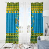 Rwanda Christmas Window Curtain Coat Of Arms Noheli Nziza - Wonder Print Shop
