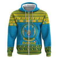 Rwanda Christmas Zip Hoodie Coat Of Arms Noheli Nziza - Wonder Print Shop
