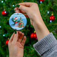 Guatemala Christmas Ceramic Ornament Quetzal Feliz Navidad - Wonder Print Shop