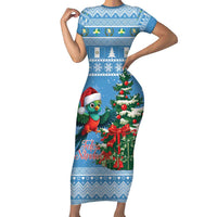Guatemala Christmas Family Matching Short Sleeve Bodycon Dress and Hawaiian Shirt Quetzal Feliz Navidad - Wonder Print Shop