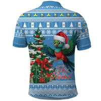 Guatemala Christmas Polo Shirt Quetzal Feliz Navidad - Wonder Print Shop