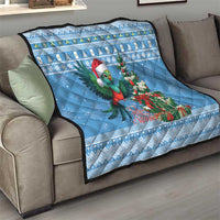 Guatemala Christmas Quilt Quetzal Feliz Navidad - Wonder Print Shop