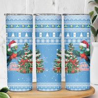 Guatemala Christmas Skinny Tumbler Quetzal Feliz Navidad - Wonder Print Shop