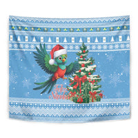 Guatemala Christmas Tapestry Quetzal Feliz Navidad - Wonder Print Shop