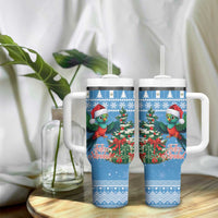 Guatemala Christmas Tumbler With Handle Quetzal Feliz Navidad - Wonder Print Shop
