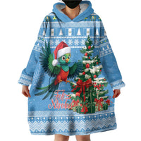 Guatemala Christmas Wearable Blanket Hoodie Quetzal Feliz Navidad - Wonder Print Shop