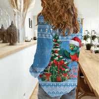 Guatemala Christmas Women Casual Shirt Quetzal Feliz Navidad - Wonder Print Shop