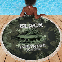 761st Tank Battalion Black Panthers Beach Blanket WWII Military Camouflage - Wonder Print Shop