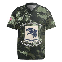 761st Tank Battalion Black Panthers Rugby Jersey WWII Military Camouflage - Wonder Print Shop